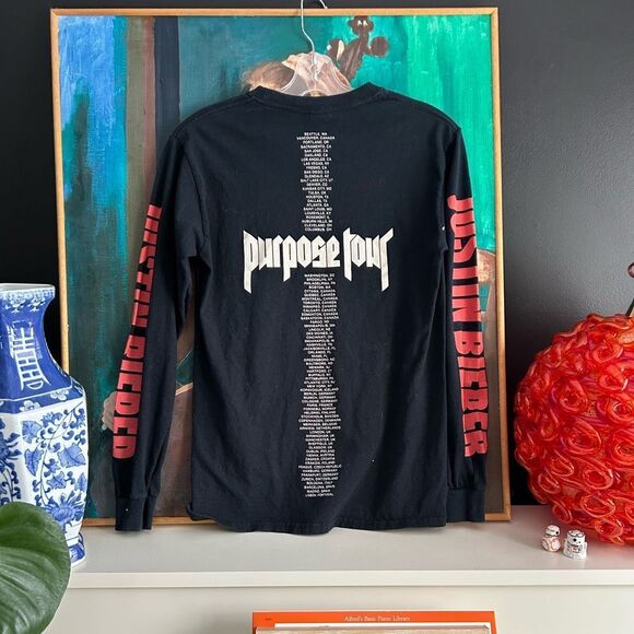 Justin Bieber Purpose Tour Unisex Long Sleeve T Shirt Small - Picture 7 of 15